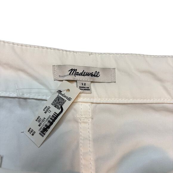 NWT J.Crew White Barrel-Leg Utility Cargo Pants Cotton Twill Size 12 - Picture 8 of 10